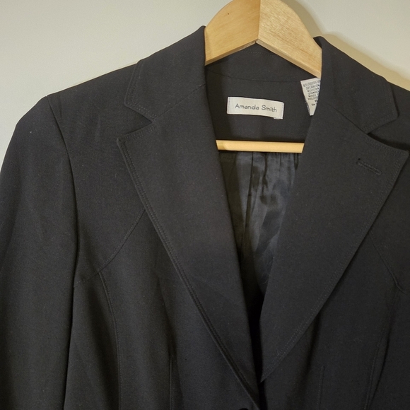 Amanda Smith Women's Size 6 Black Blazer Rn 13711 - Picture 3 of 9